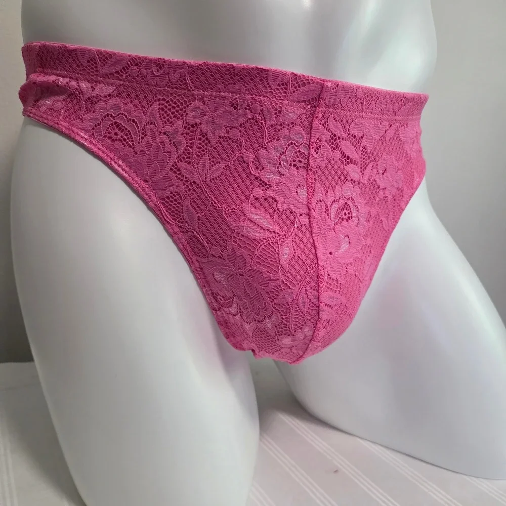 Cosabella Men's Luxury Italian Floral Lace G-String Designer Premium Underwear S